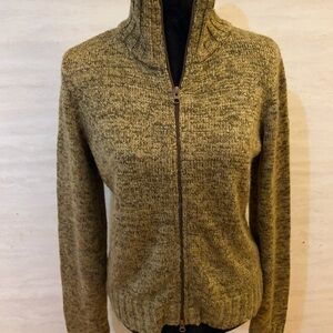 Hurley Speckled Knit Full-Zip Textured Sweater
